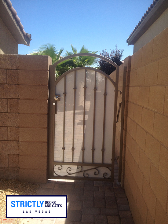 Las Vegas Single Side Yard Gates Company | Strictly Doors and Gates
